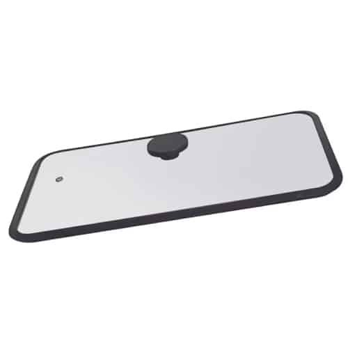 BUF-ALU-AP-GN1-LID.jpg ALUCHEF GASTRONOM 1/1 LID TEMPERED GLASS WITH SILICONE EDGE - Image 1