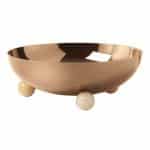 BUFFET PENELOPE BOWL 20.5X7.5CM PVD RUM JASPER ROSE SAMBONET ITALY - BY ORDER