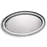 OVAL TRAY PLATTER 60X42CM INOX 18-10 TABLETOP