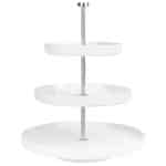 BUFFET MELAMINE ETAGERE STAND 3 TIER WHITE 32/25/20X43CM ZICCO APS