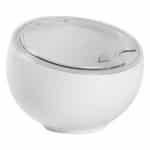 BUFFET MELAMINE ORB BOWL WHITE MATT WITH CLEAR LID 16.7X12.2CM 1L ZICCO APS