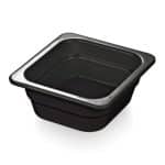 MELAMINE GASTRONOM BLACK 1/6-10CM NOV