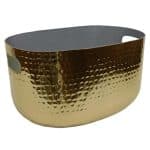 CHAMPAGNE WINE BUCKET ALUMINIUM GOLD 37X26X20CM 11.5L ESPIEL