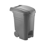 GARBAGE PEDAL BIN PLASTIC 60L WITH WHEELS AK734 UNIQUE