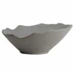 ROCKY STONEWARE GREY SLOPING BOWL 23.5X10.5CM ESPIEL