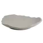 ROCKY STONEWARE GREY SLOPING DEEP PLATE 27X25.3X4.3CM ESPIEL