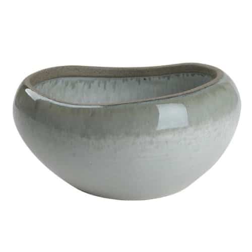 CRO-ESP-NIC824.jpg SOLAR STONEWARE BEIGE IRREGULAR BOWL 15.5X13.5X7.6CM ESPIEL - Image 1
