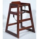 HIGH CHAIR WOOD 50X50X74.5CM WALNUT UNIQUE