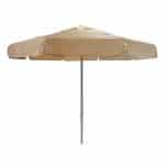 UMBRELLA BEACH VOLAN PROFESSIONAL ROUND 250CM ECRU METAL FRAME UNIQUE - BY ORDER