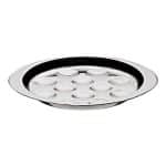 ESCARGOT DISH 23CM ST/STEEL 12HOLES PADERNO