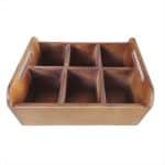 SCANDI BOX CONDIMENT HOLDER 28X21X15CM  MARI WOOD